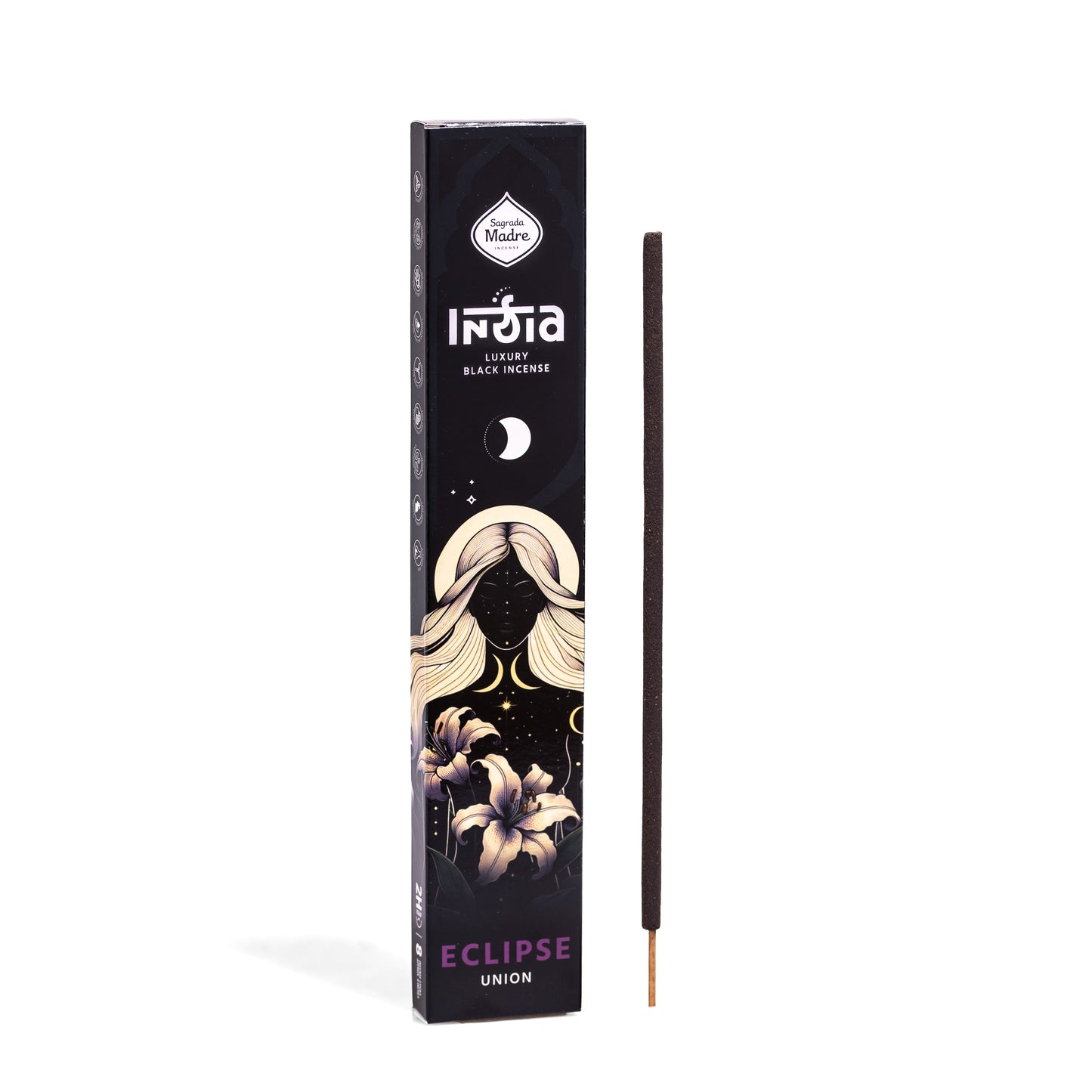 Box Sahumerio Varilla India Black Eclipse