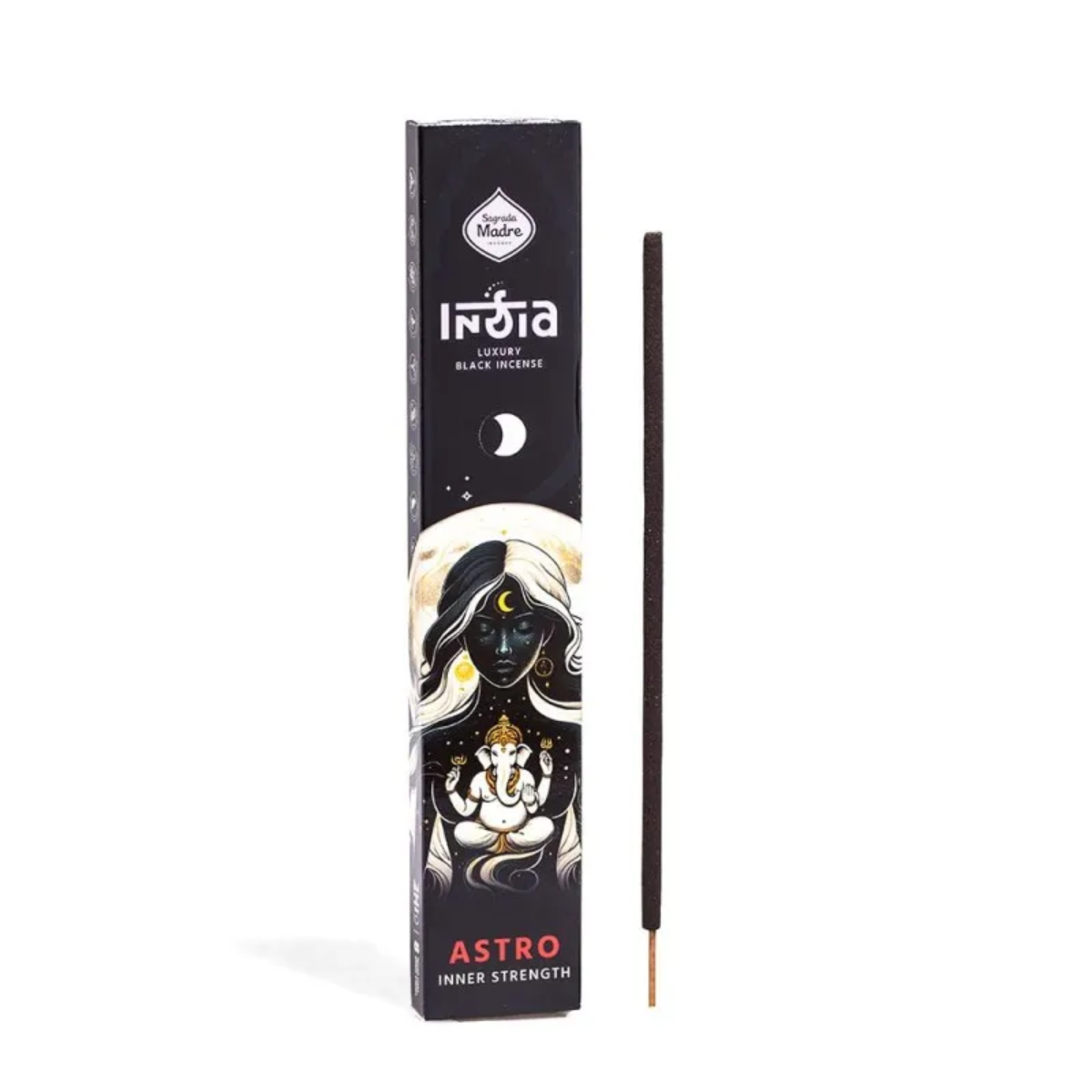 Box Sahumerio Varilla India Black Astro