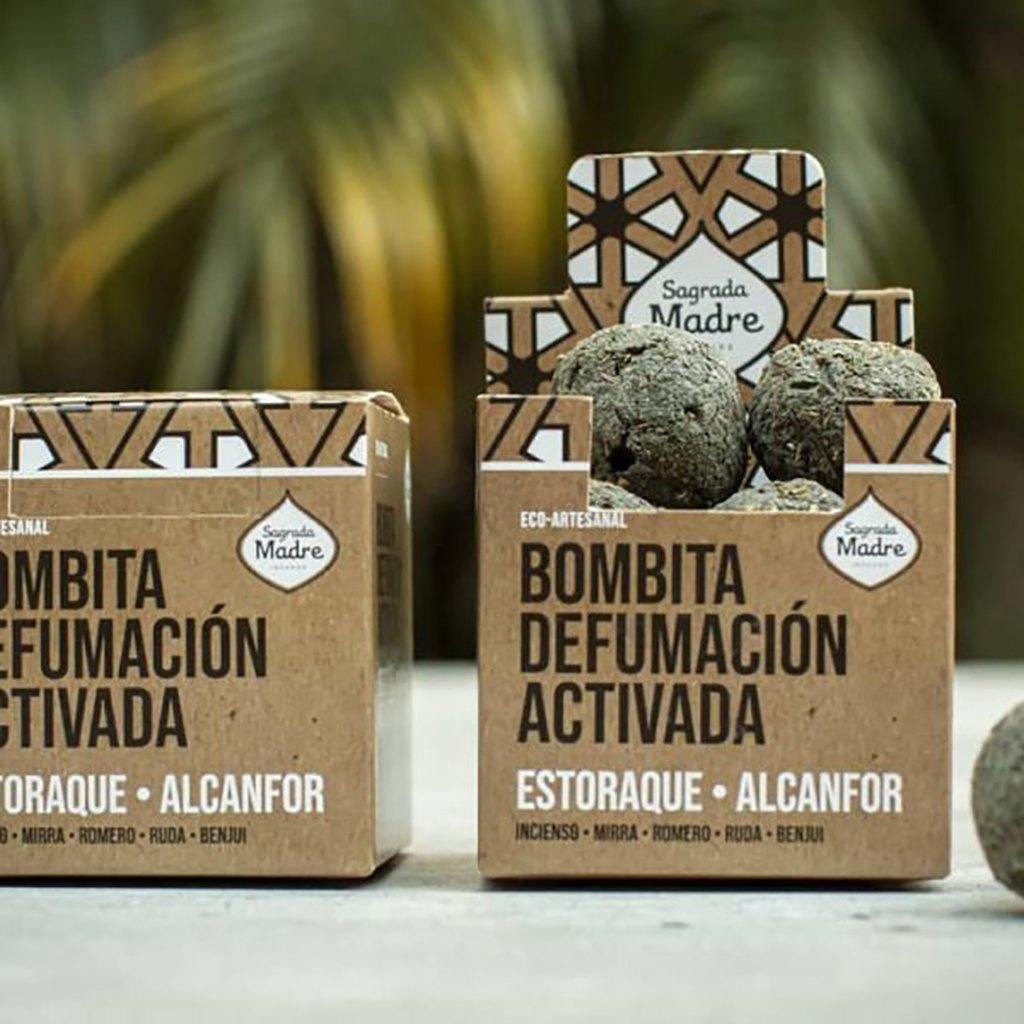 Bombitas defumación activada - Estoraque y Alcanfor - Universo Garden Angels Chile