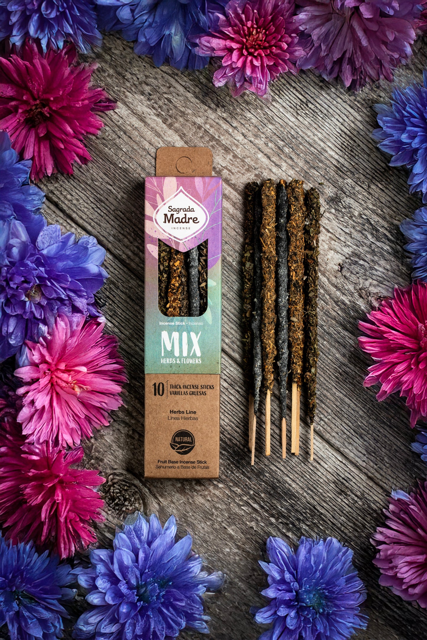 Sahumerio Mix Herbal - Sagrada Madre
